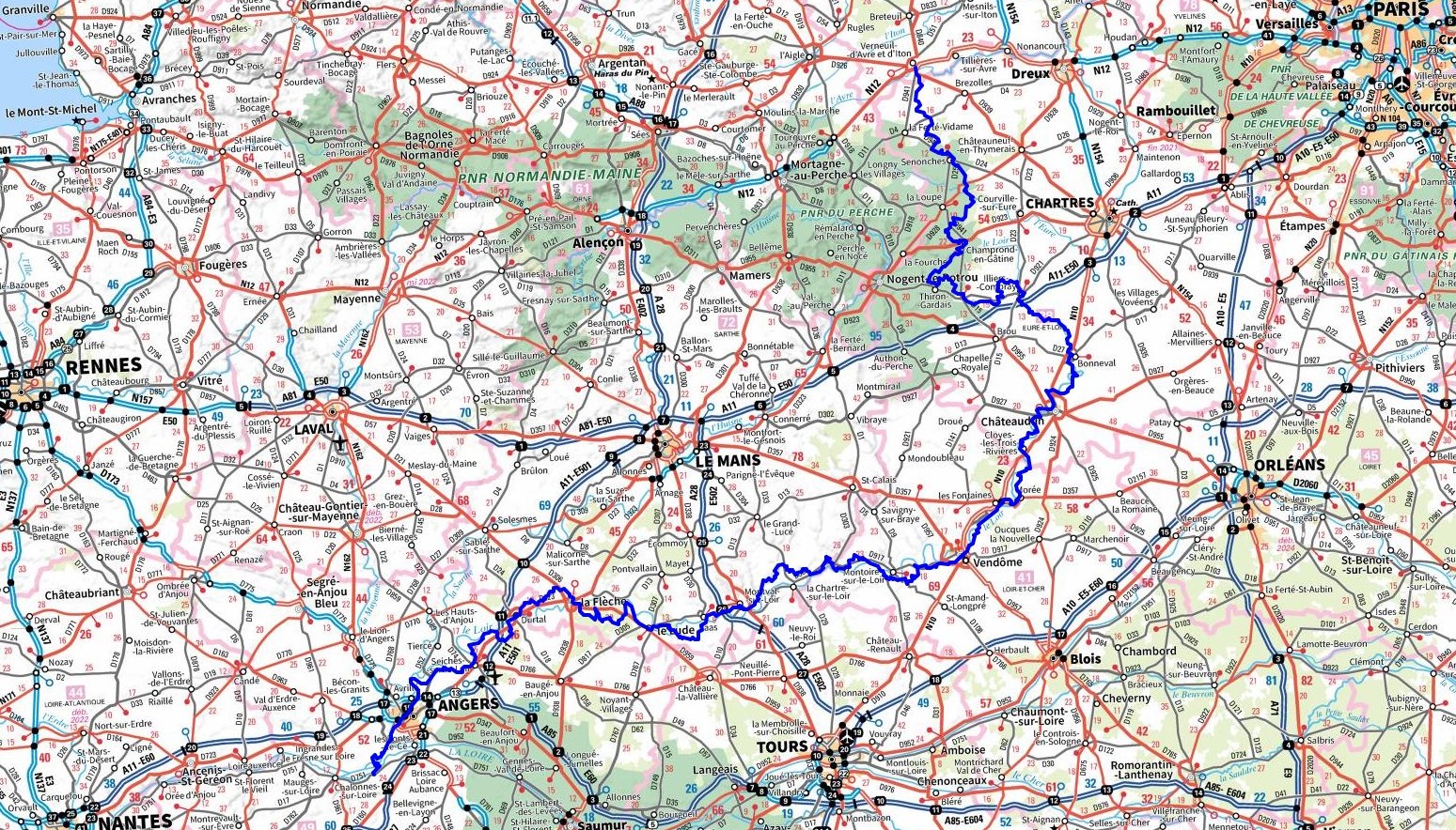 GR35 Hiking from Verneuil d'Avre et d'Iton (Eure) to Rochefort-sur-Loire (Maine-et-Loire) 1