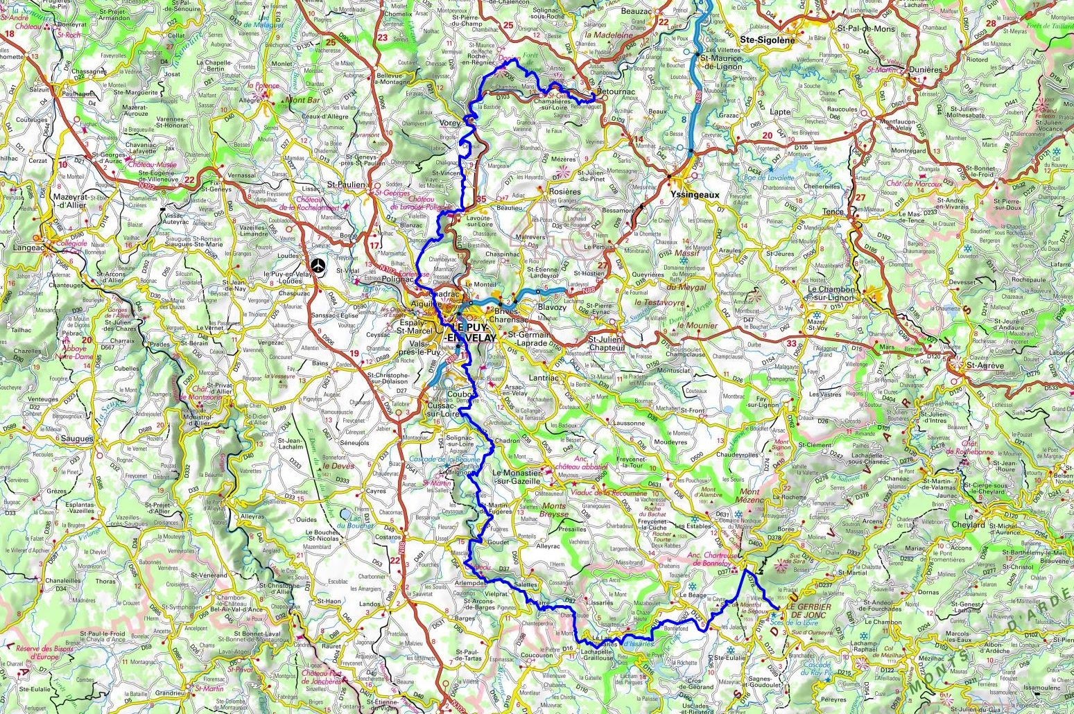 GR3 Randonnée du Mt Gerbier-de-Jonc (Ardèche) à Retournac (Haute-Loire) 1