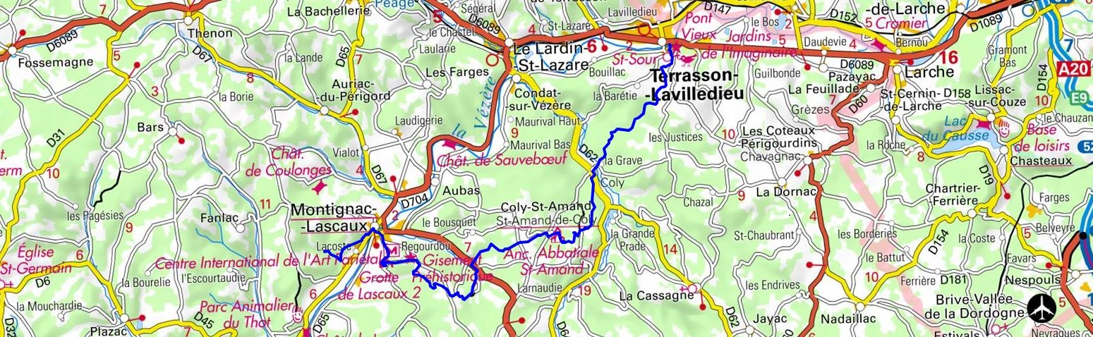 GR461 Hiking from Montignac-Lascaux to Terrasson-Lavilledieu (Dordogne) 1