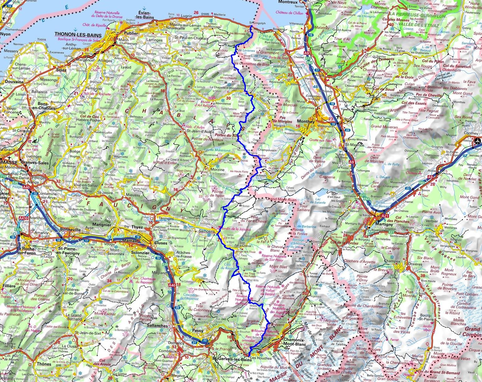 GR5 Hiking from Thonon-les-Bains to Les Houches (Haut-Savoie) 1