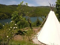 Morangiès (Villefort): Lake Campsite 1