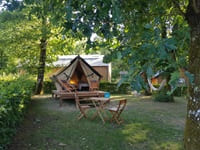 Mobil-home confortable offrant une belle étape de repos aux randonneurs du GR36