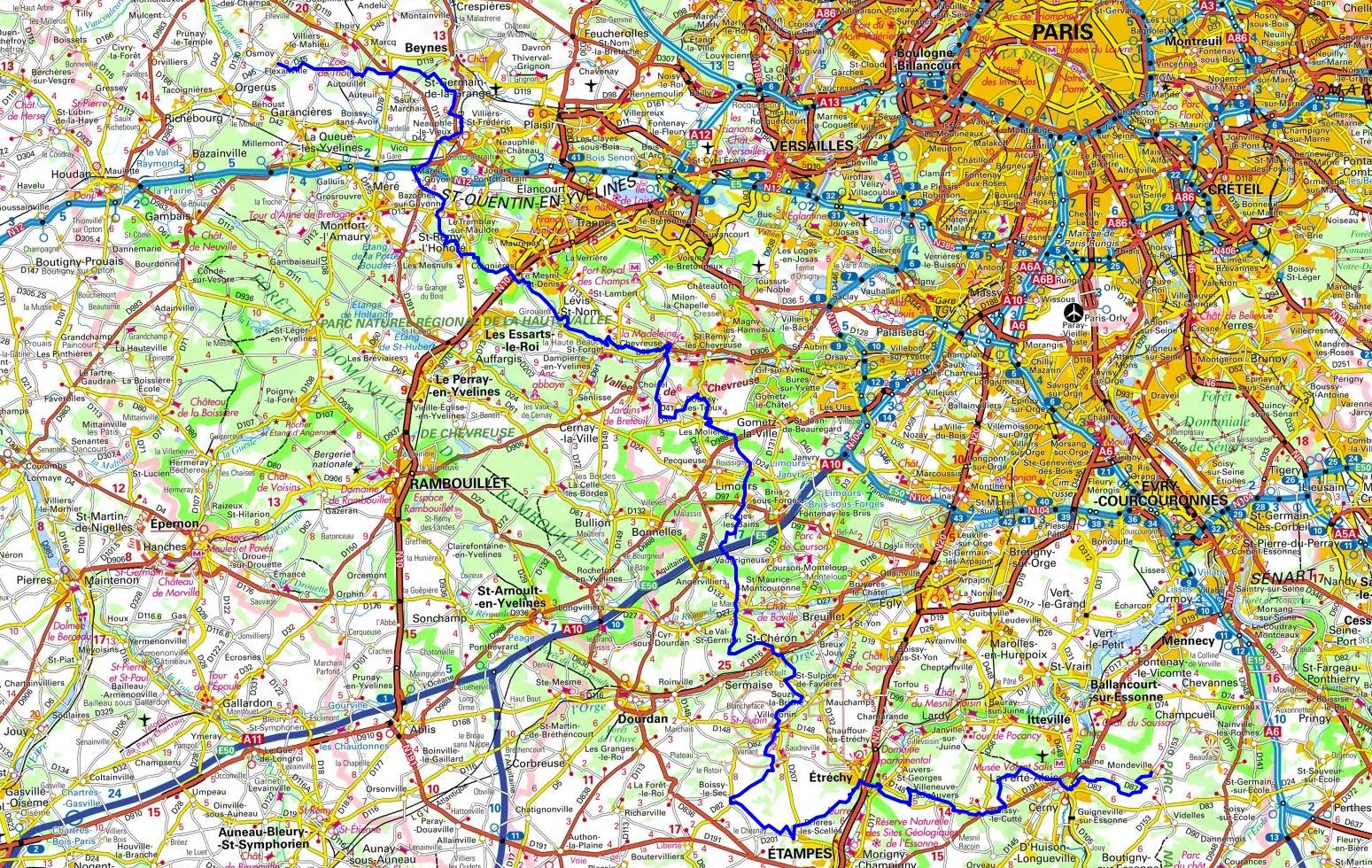 GR11 Randonnée de Mondeville (Essonne) à Flexanville (Yvelines) 1