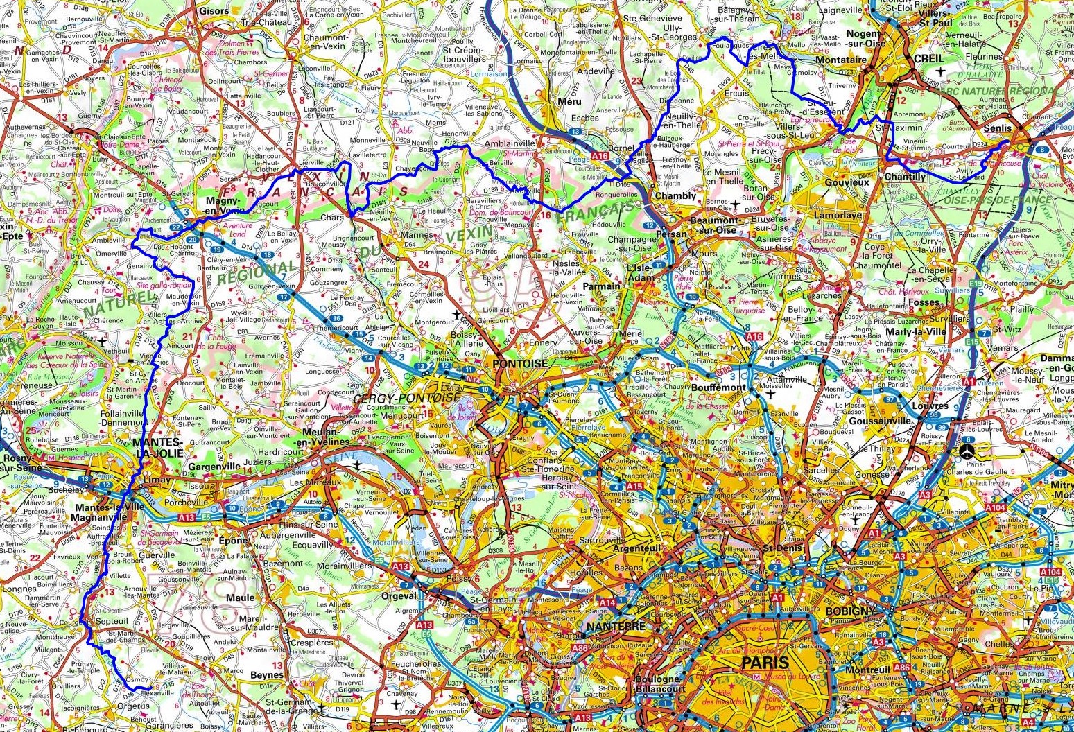 GR11 Walking from Flexanville (Yvelines) to Senlis (Oise) 1