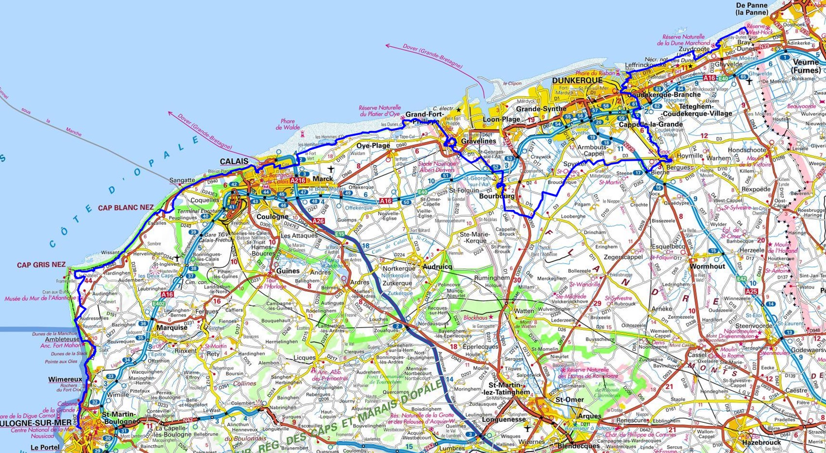 GR120 Hiking from Bray-Dunes (Nord) to Boulogne-sur-Mer (Pas-de-Calais) 1