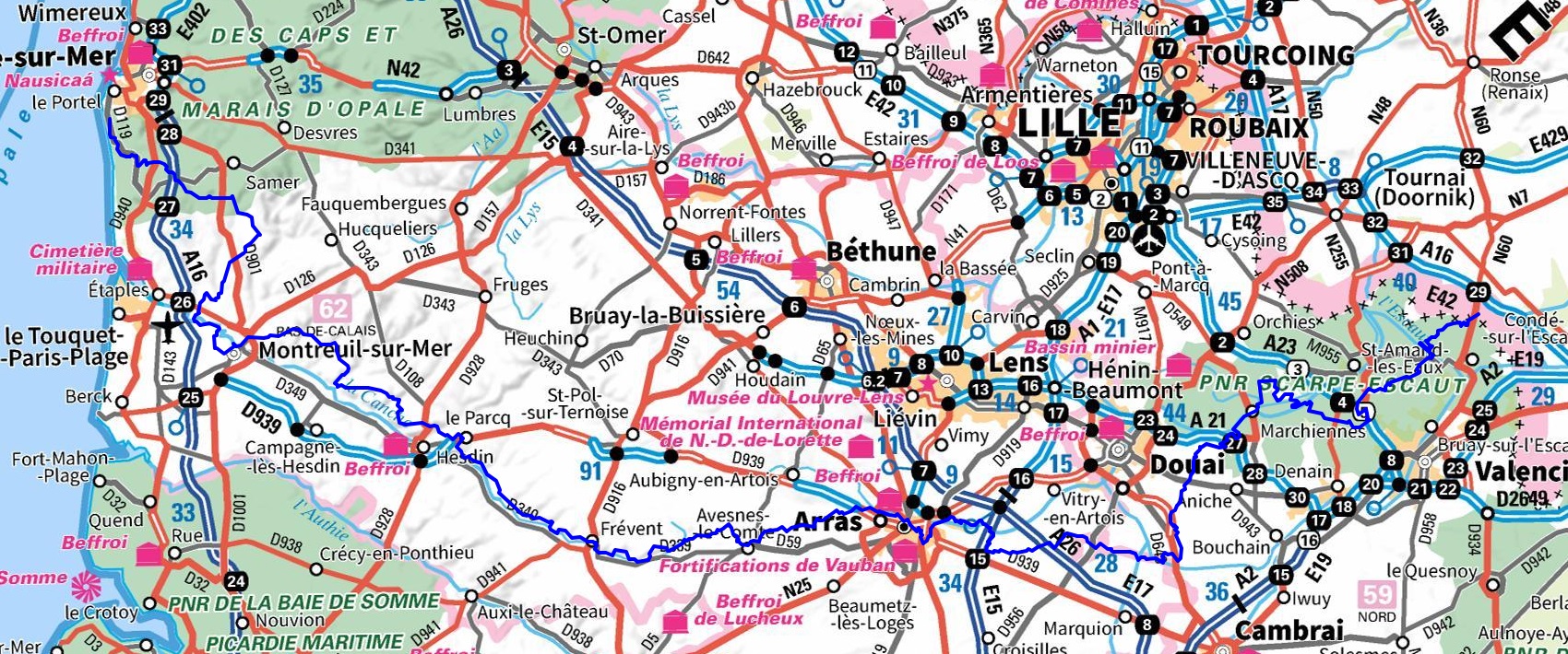 GR121 Walking from Bon-Secours (Belgium) to Equihen-Beach (Pas-de-Calais) 1