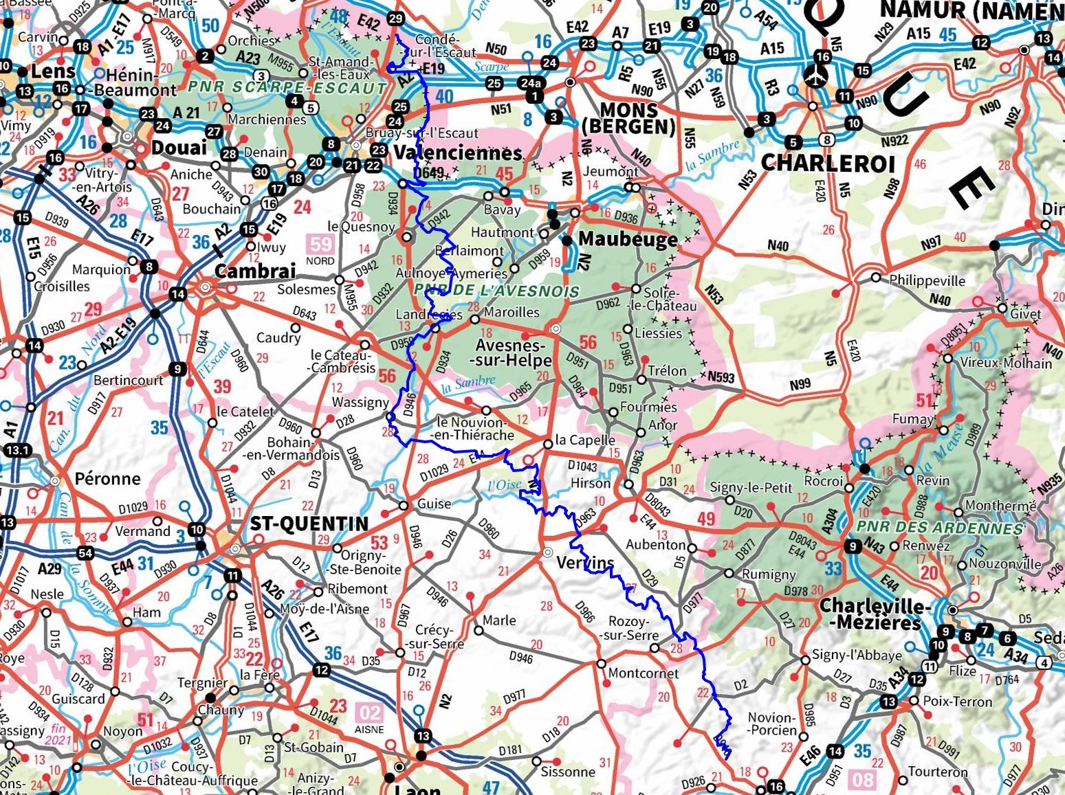GR122 Walking from Bon-Secours (Belgium) to Son (Ardennes) 1
