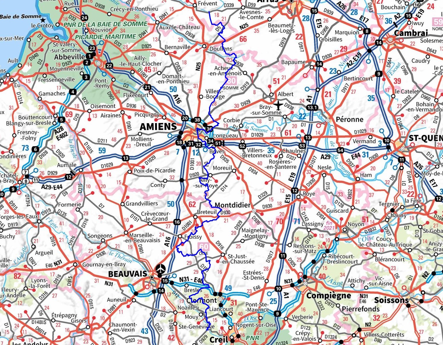 GR124 Randonnée de Cires-lès-Mello (Oise) à Rebreuviette (Pas-de-Calais) 1