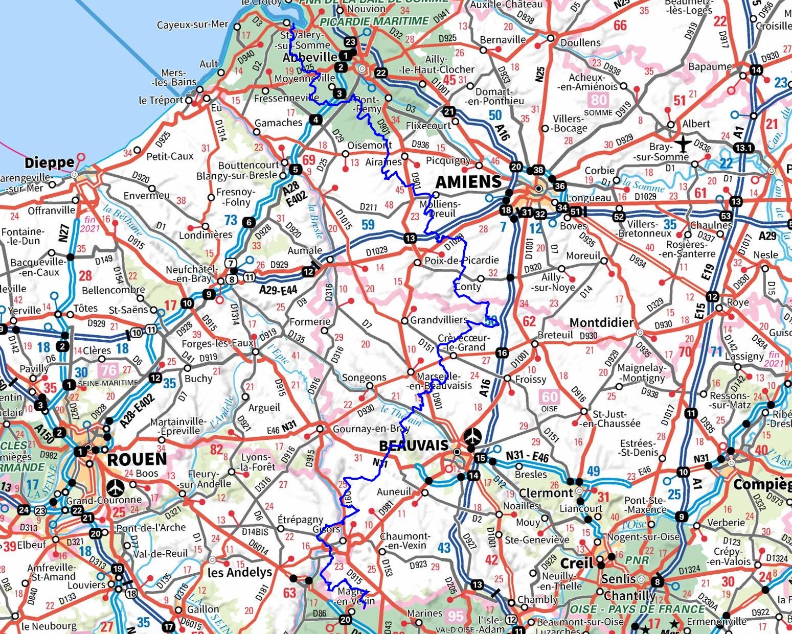 GR125 Hiking from La Cressonniere (Val-d'Oise) to St Valery-sur-Somme (Somme) 1