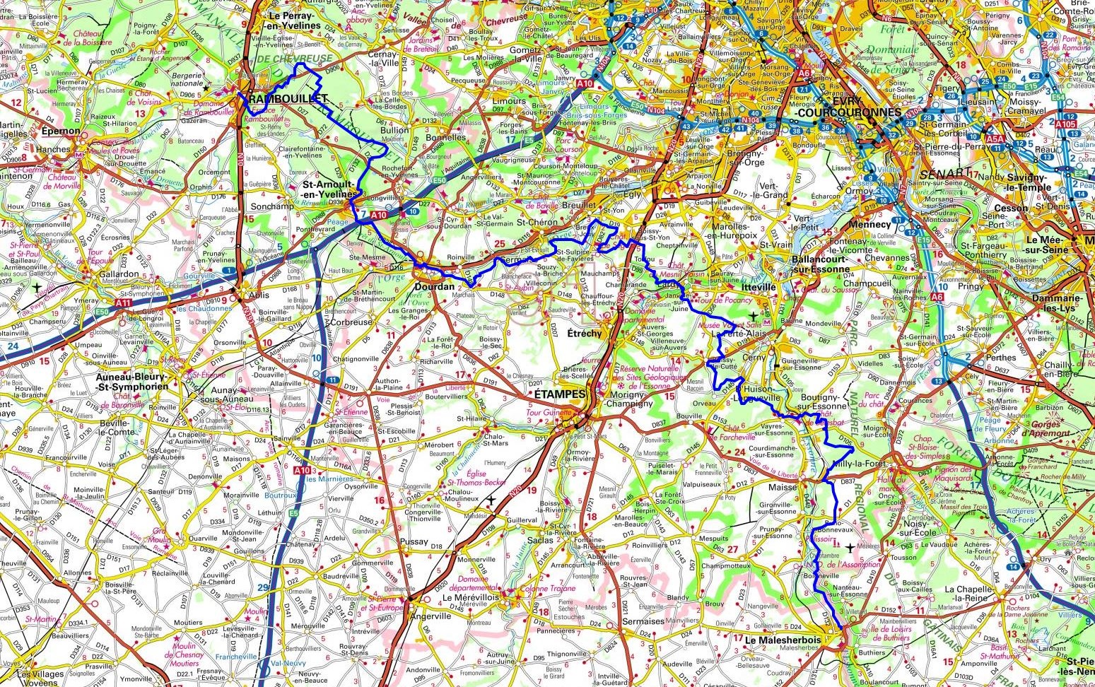 GR1 Randonnée de Malesherbes (Loiret) à Rambouillet (Yvelines) 1