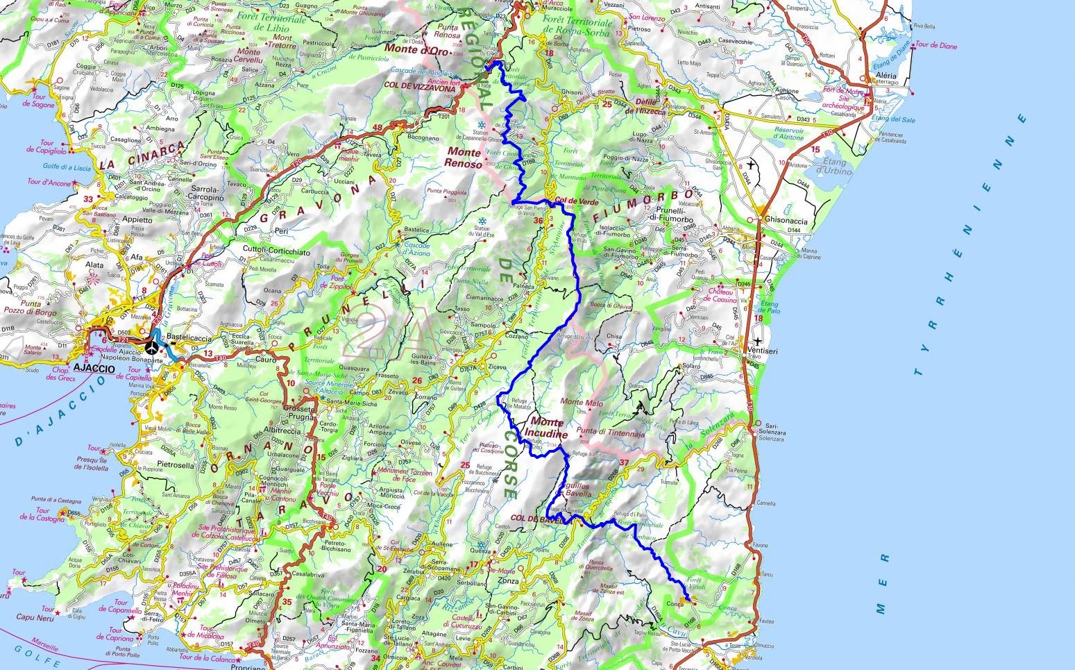 GR20 Hiking from Vizzavona (Upper-Corsica) to Conca (South-Corsica) 1