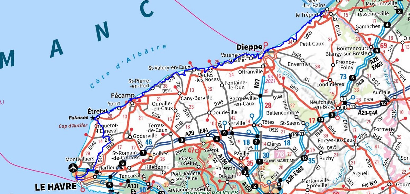 GR21 Sentier des Falaises. Randonnée du Havre à Le Tréport (Seine-Maritime) 1