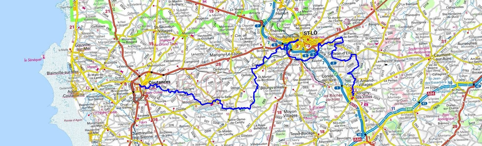 GR221 Randonnée de Coutances à Torigny-les-Villes (Manche) 1