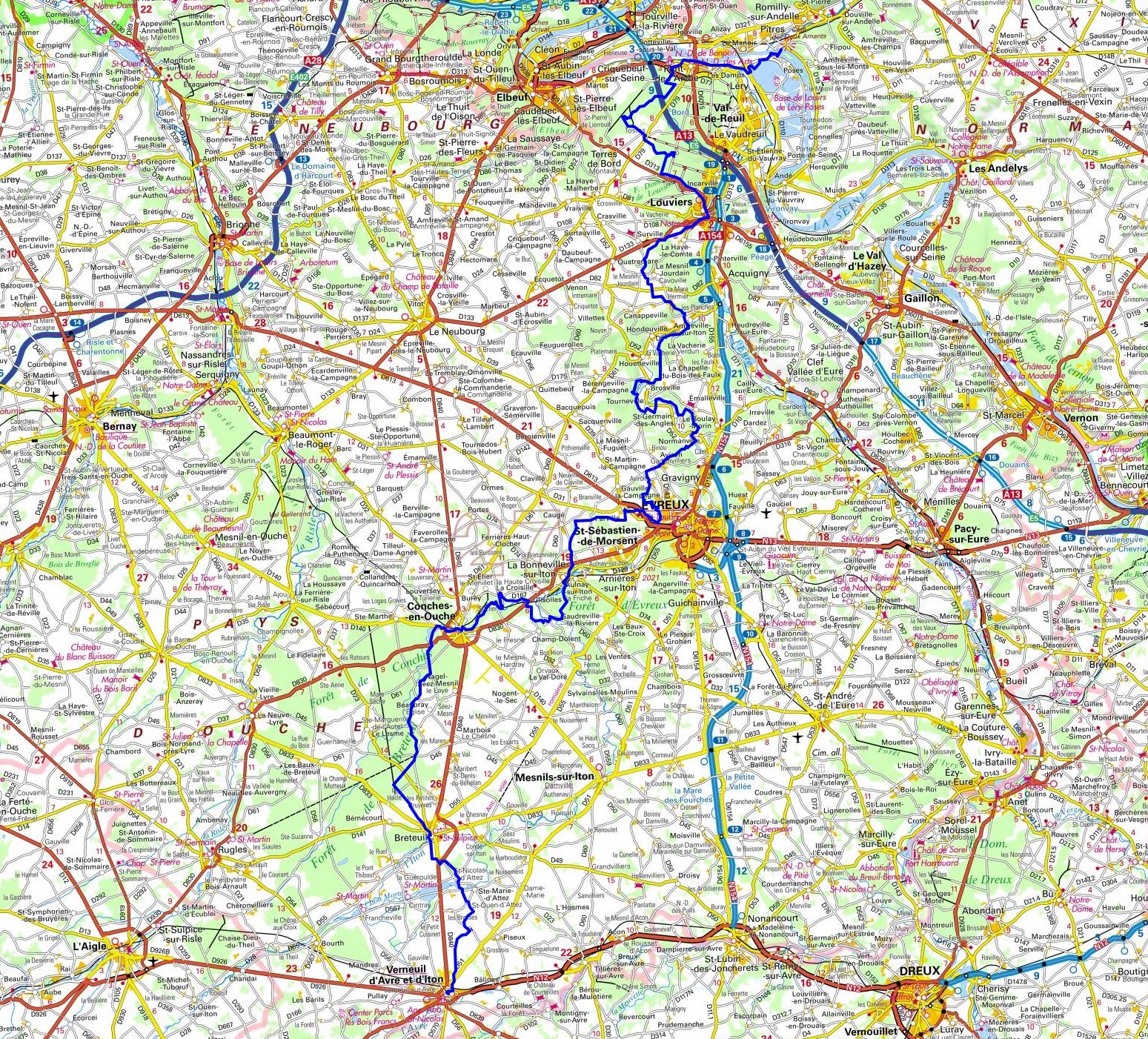 GR222 Randonnée de Pîtres à Verneuil d'Avre et d'Iton (Eure) 1