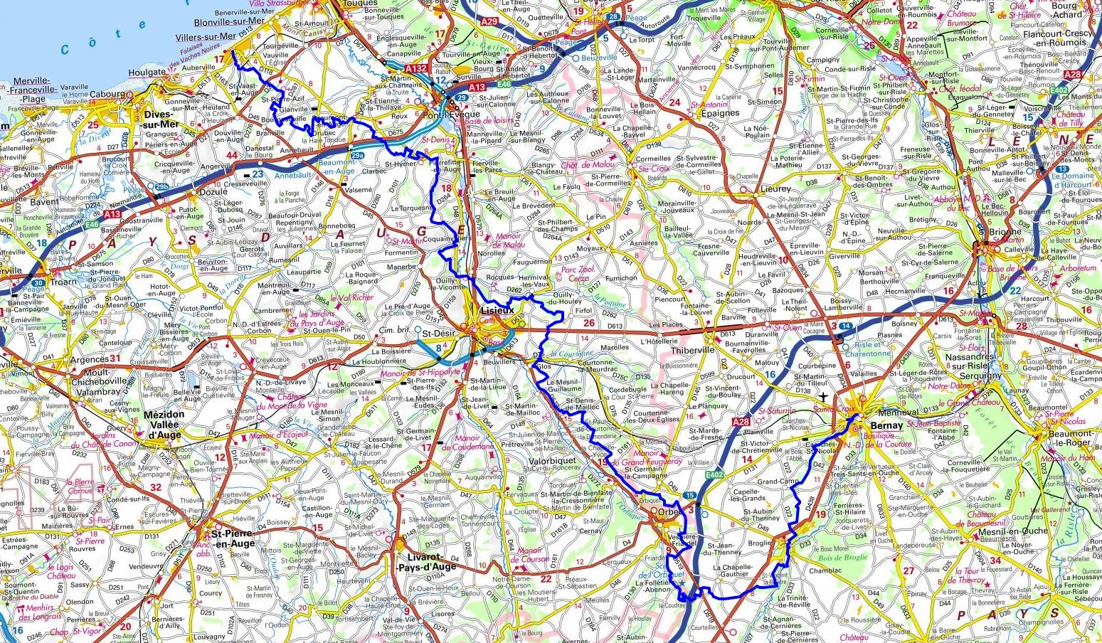 GR26 Randonnée de Bernay (Eure) à Villers-sur-Mer (Calvados) 1