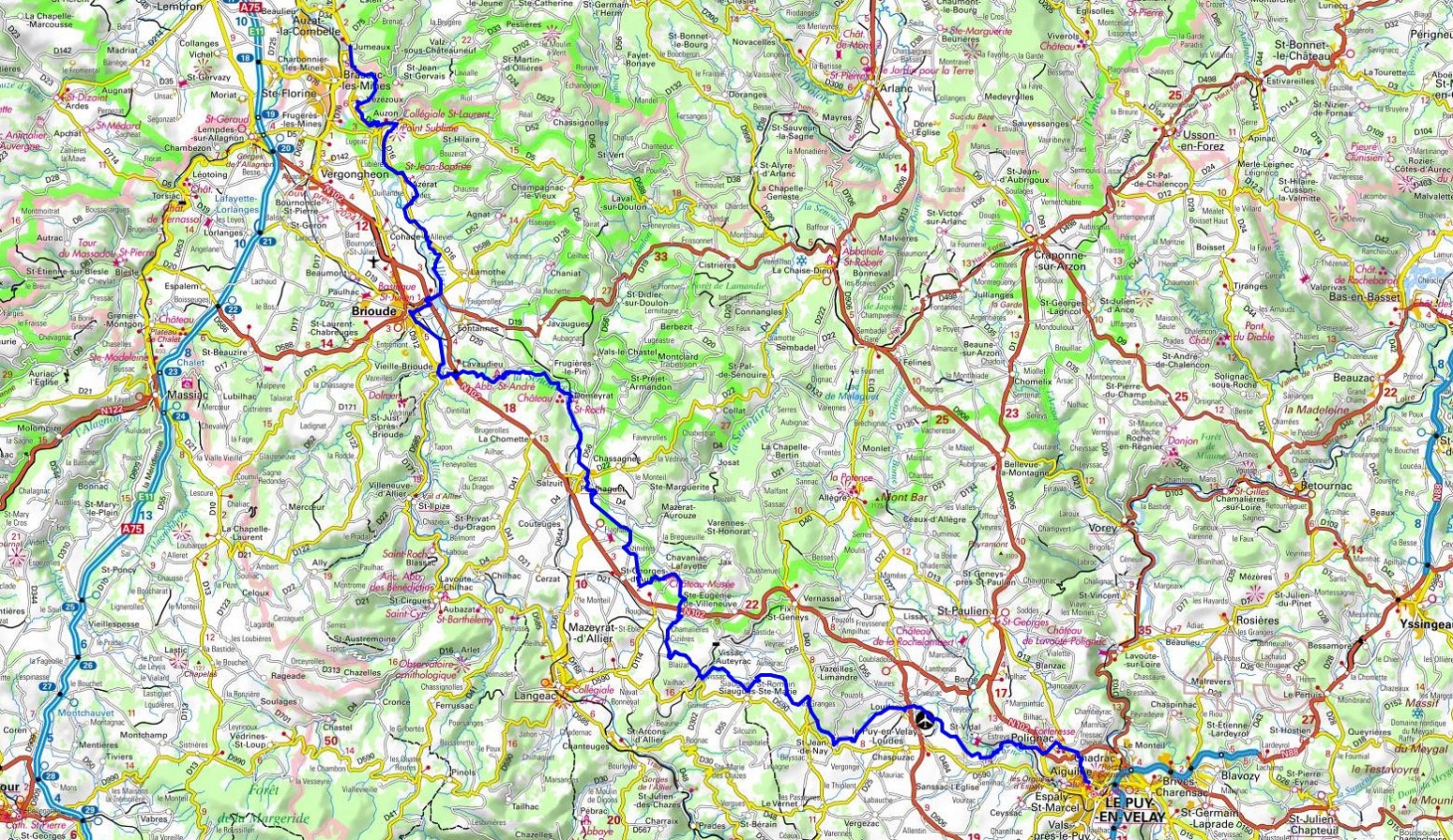 GR300 Hiking from Jumeaux (Puy-de-Dome) to Puy-en-Velay (Haute-Loire) 1