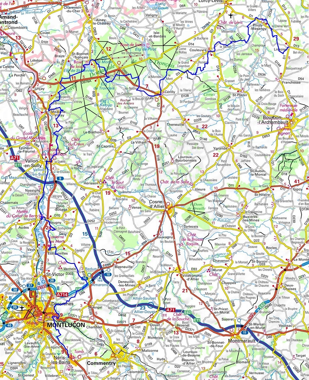 GR303 Hiking from Neris-les-Bains to Limoise (Allier) 1