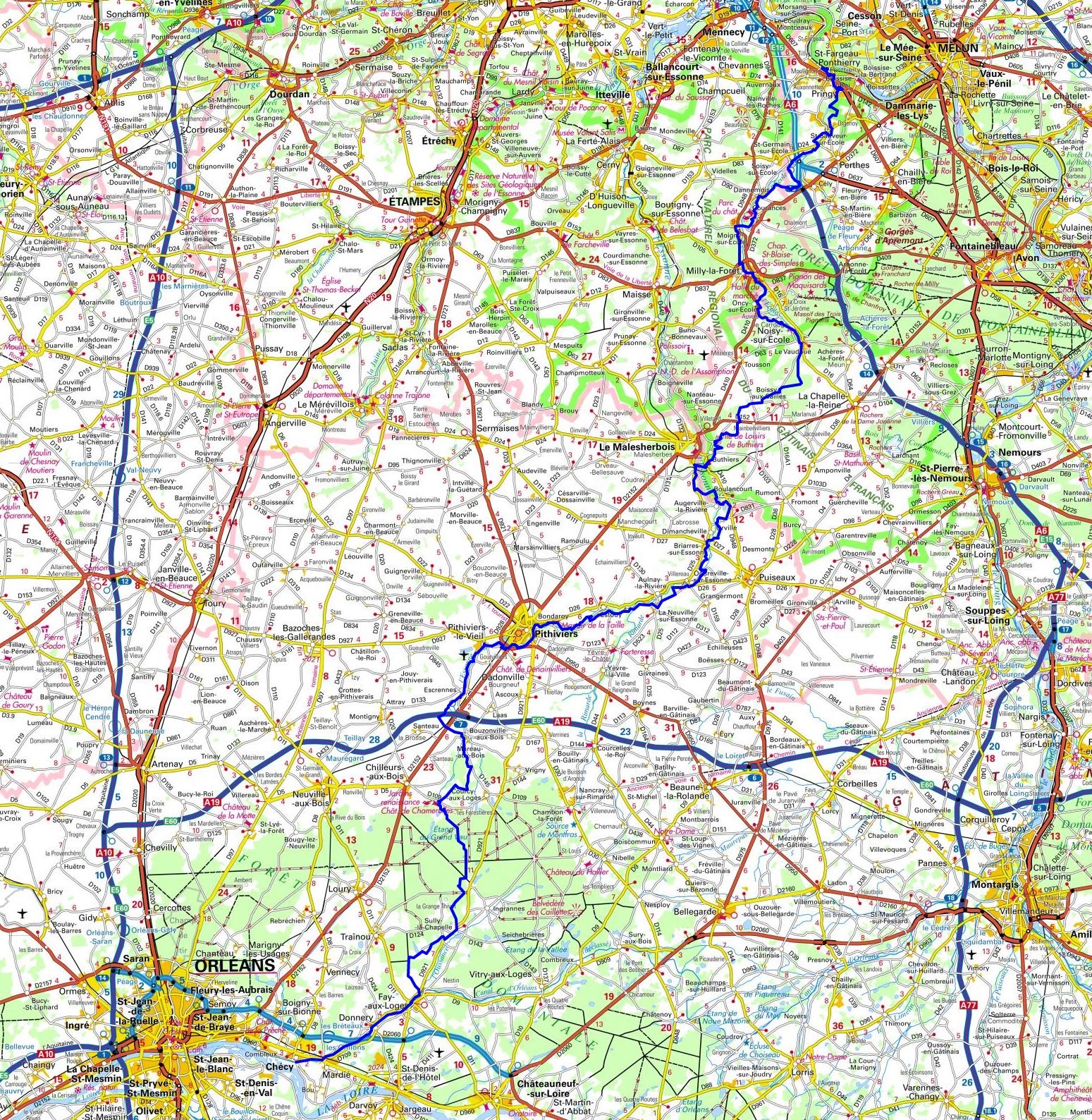 GR32 Walking from St-Fargeau-Ponthierry (Seine-et-Marne) to Checy (Loiret) 1