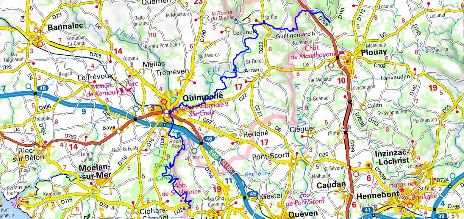 GR®34E Hiking from Pont de Saint-Maurice (Finistere) to Pont Neuf (Morbihan) 1