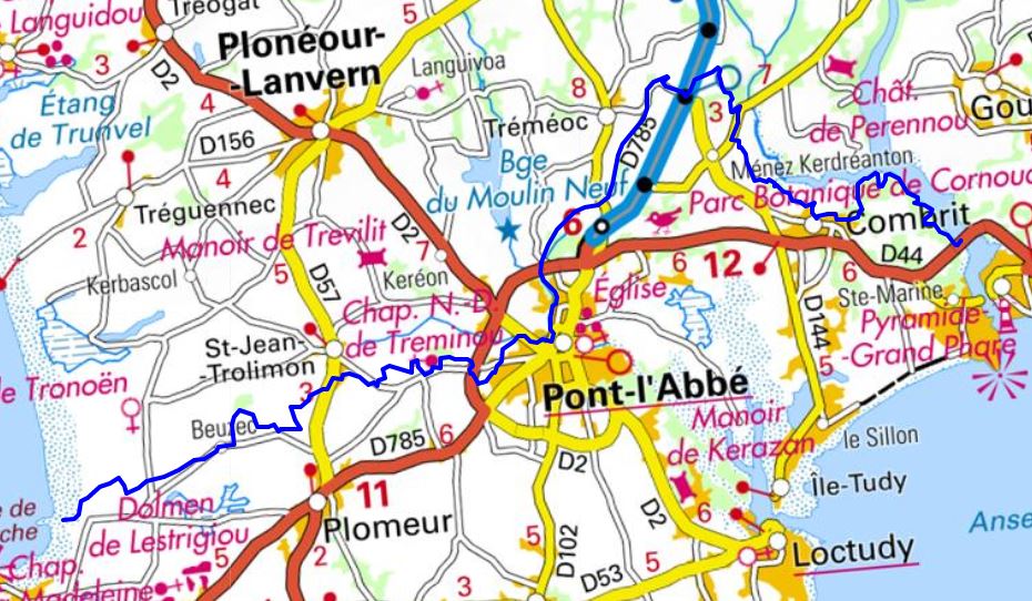 GR®34H Pays Bigouden De la pointe de la Torche au pont de Cornouaille (Finistère) 1