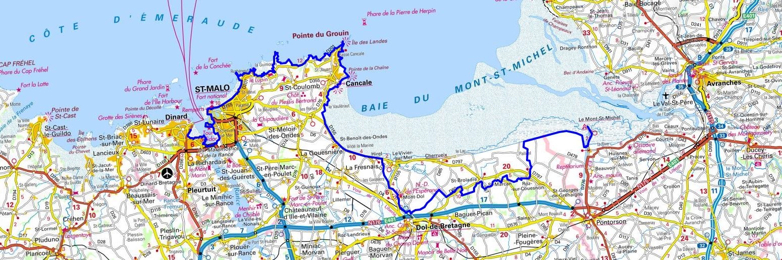 GR34 Hiking from Mont Saint Michel (Manche) to Dinard (Ille-et-Vilaine) 1