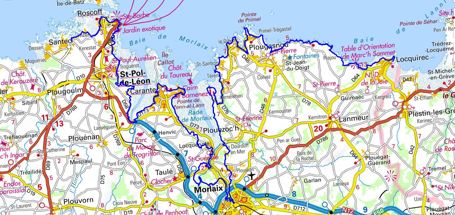 GR34 Walking from Locquirec to Santec (Finistere) 1
