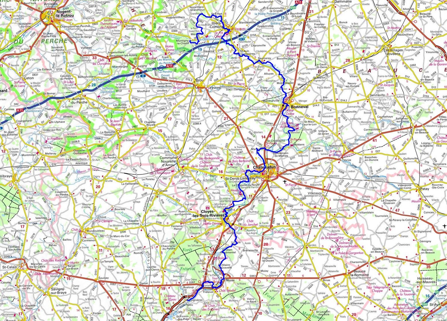 GR35 Walking from Montigny-le-Chartif (Eure-et-Loir) to Pezou (Loir-et-Cher) 1