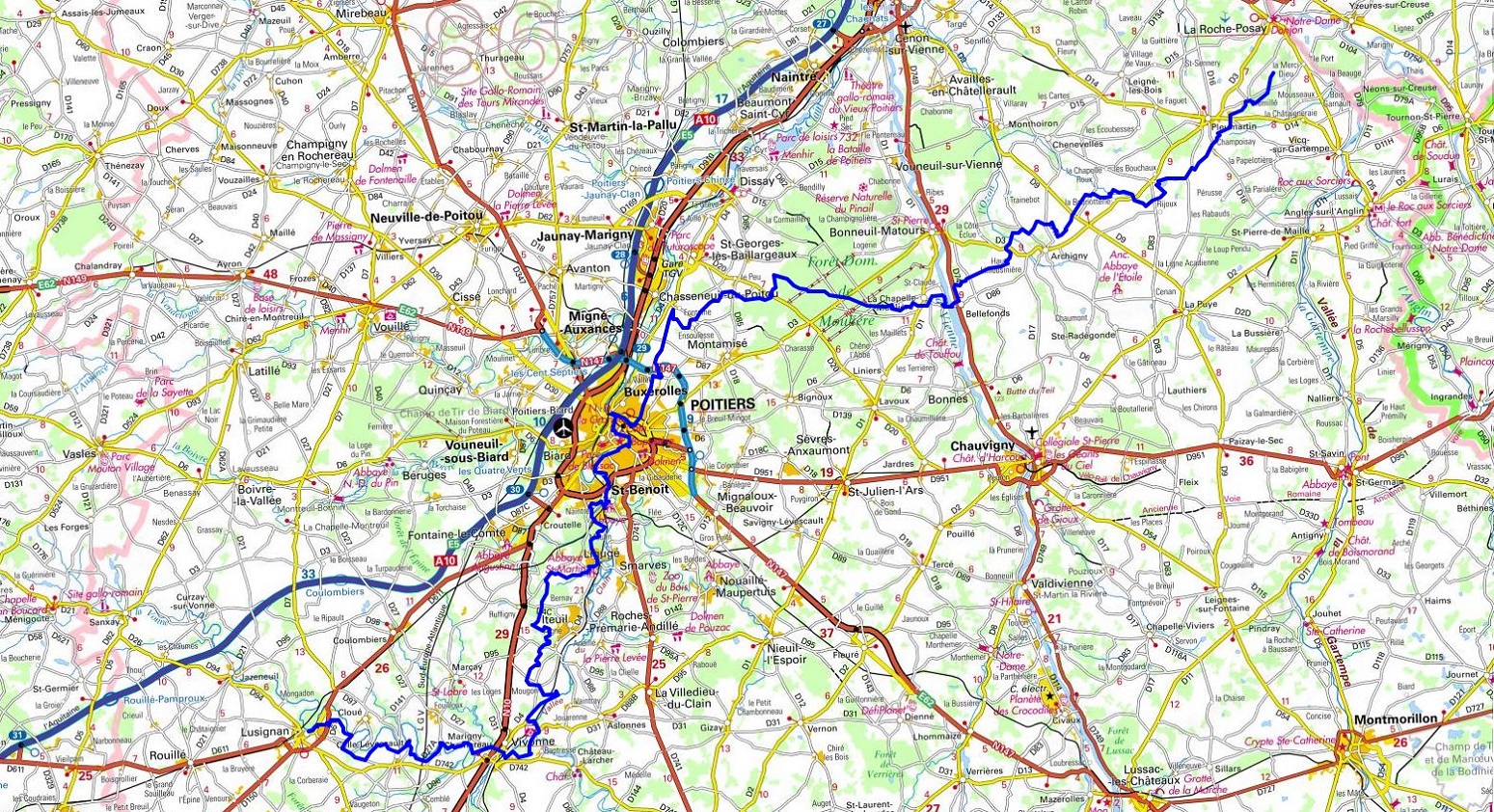 GR364 Walking from Plein-Bois to Lusignan (Vienne) 1