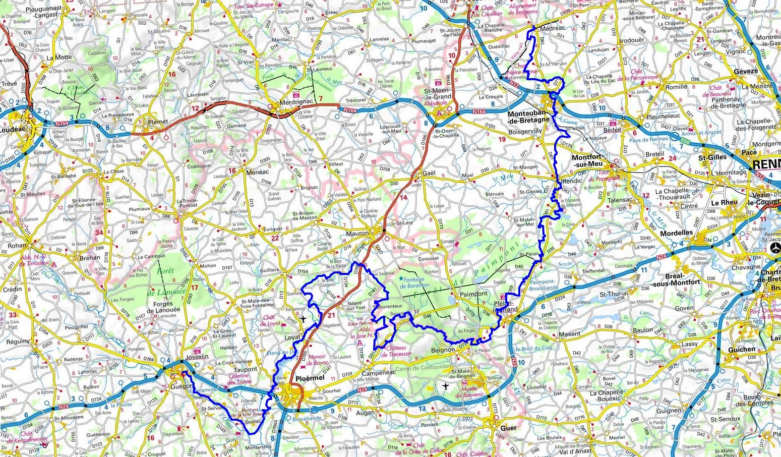 GR37 Hiking from Medreac (Ille-et-Vilaine) to Josselin (Morbihan) 1