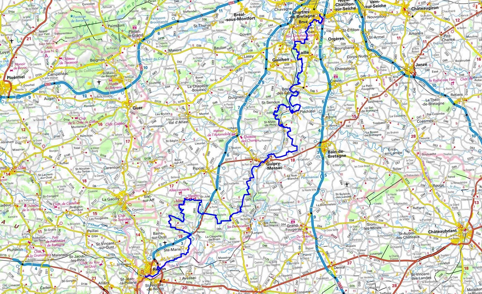 GR39 Hiking from Chartres-de-Bretagne to Redon (Ille-et-Vilaine) 1