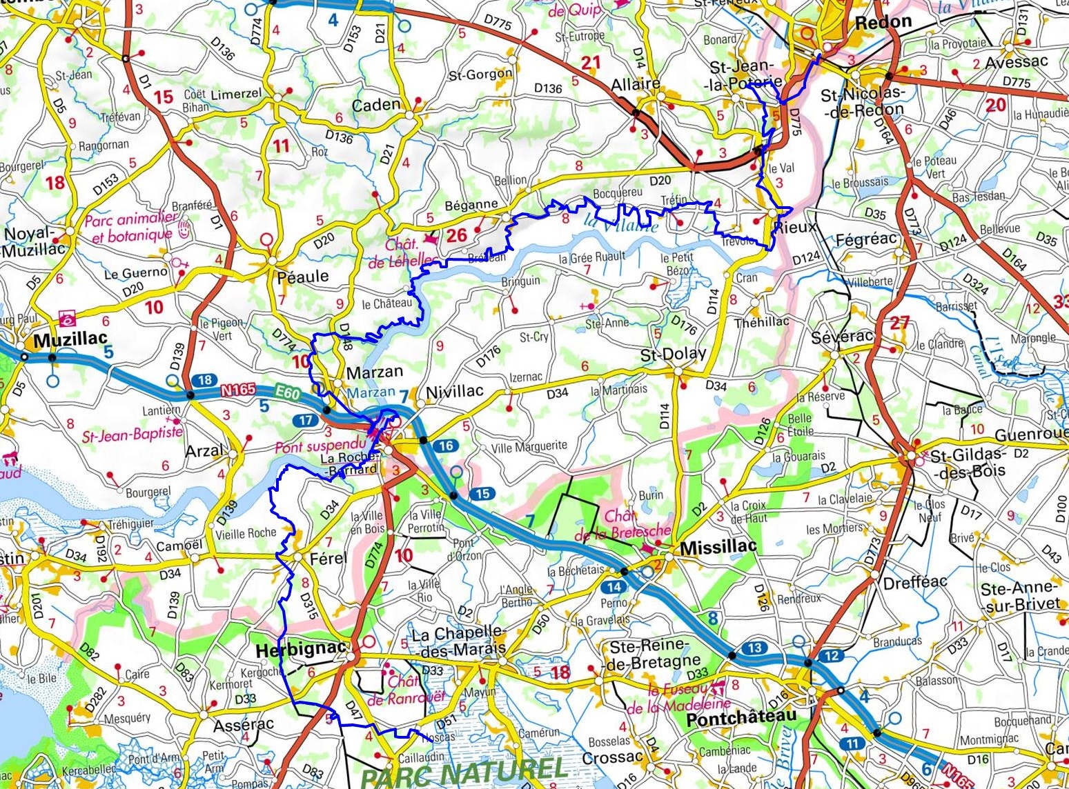 GR39 Randonnée de Redon (Ille-et-Vilaine) à Hoscas (Loire-Atlantique) 1