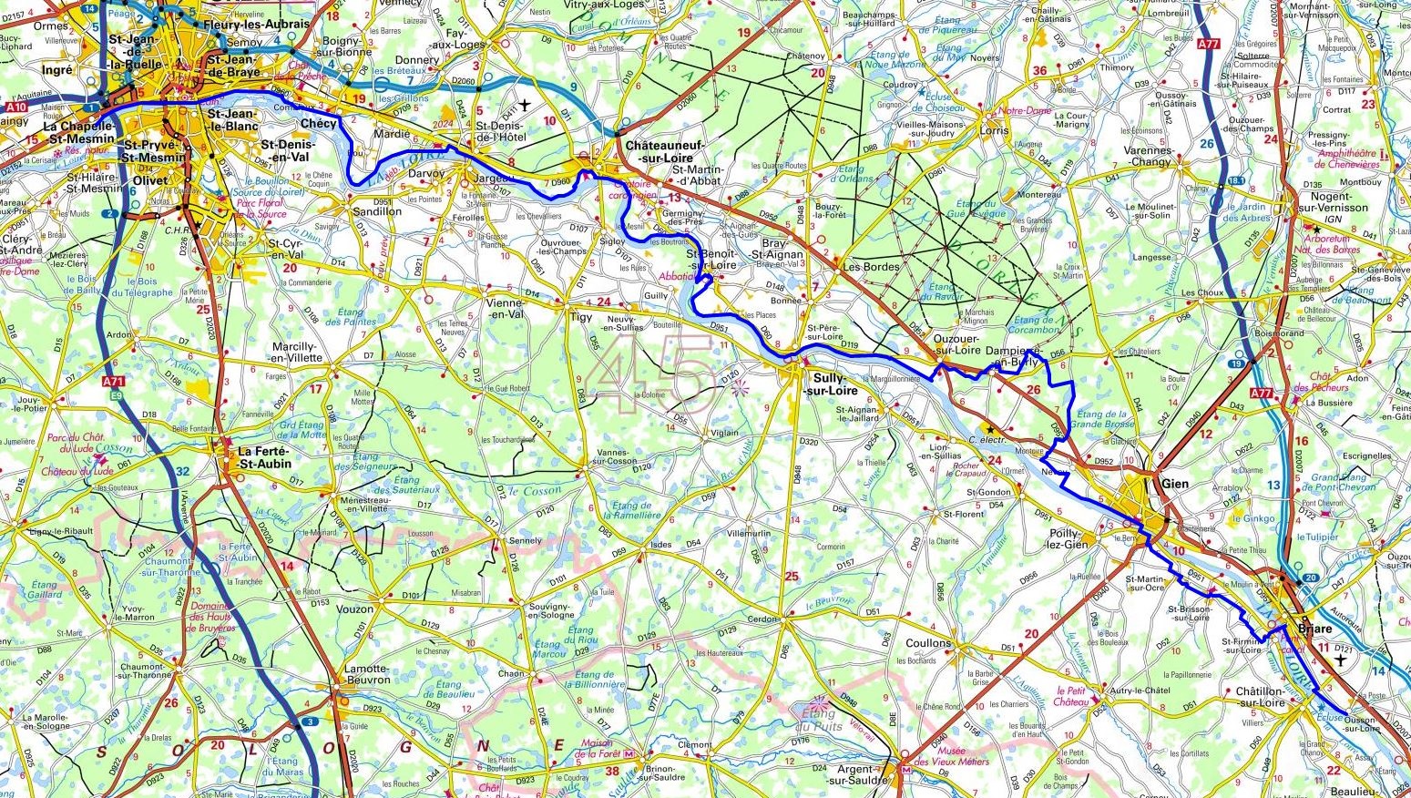 GR3 Hiking from Ousson-sur-Loire to La Chapelle St Mesmin (Loiret) 1