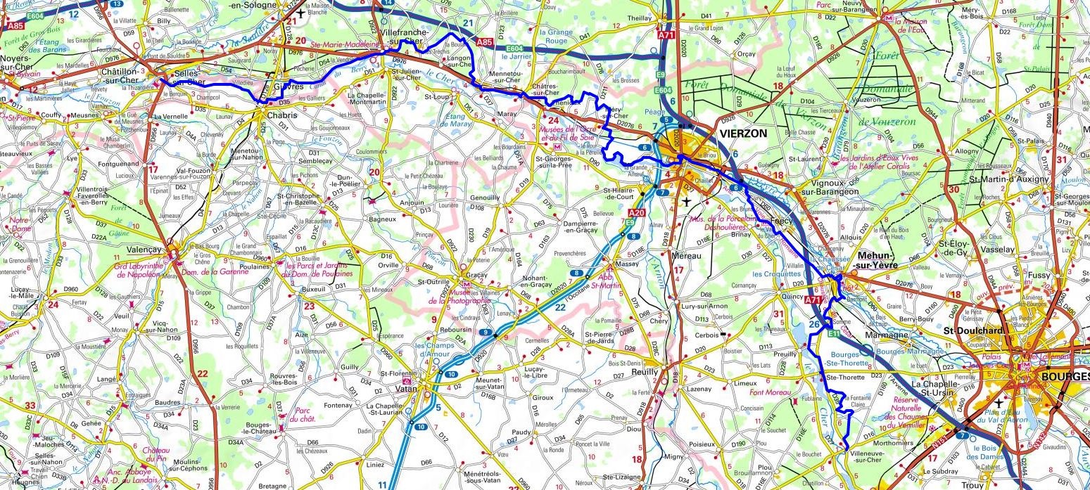 GR41 Randonnée de Selles-sur-Cher (Loir-et-Cher) à Villeneuve-sur-Cher (Cher) 1