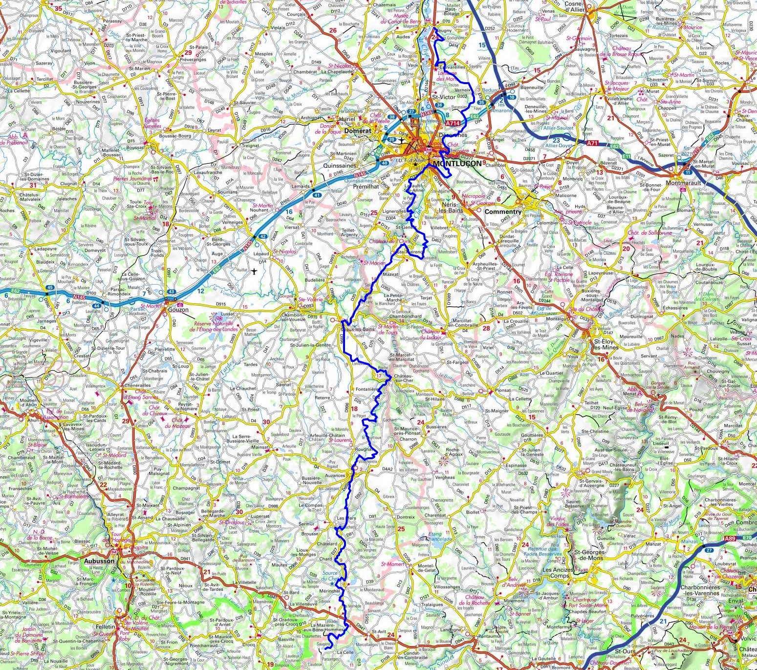 GR41 Randonnée de Reugny (Allier) à Solignat (Puy-de-Dôme) 1