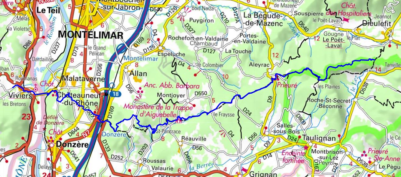 GR429 Randonnée du col de Dieu-Grâce (Drôme) à Viviers (Ardèche) 1