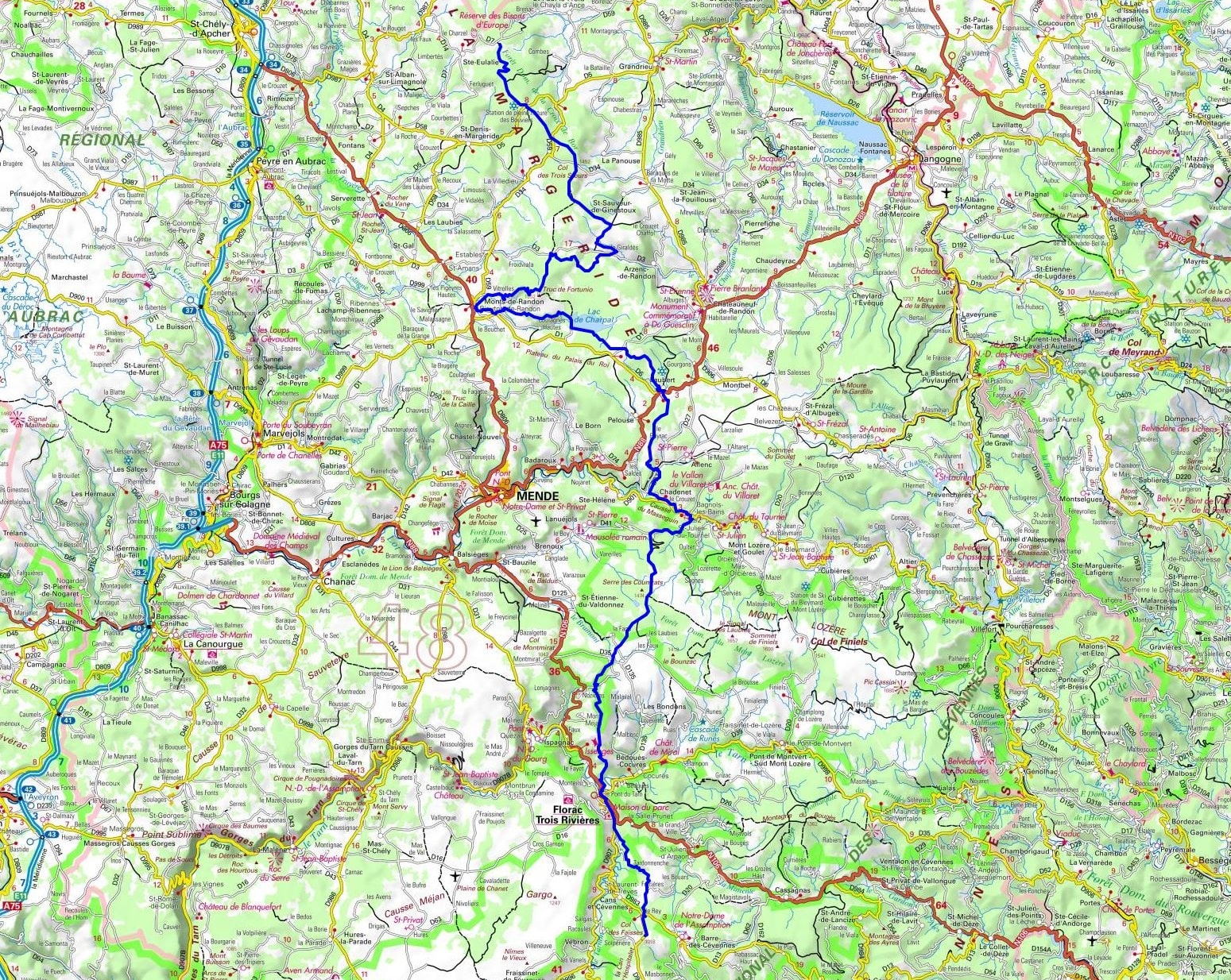 GR43 Hiking from Faisses Pass to Ste Eulalie (Lozere) 1
