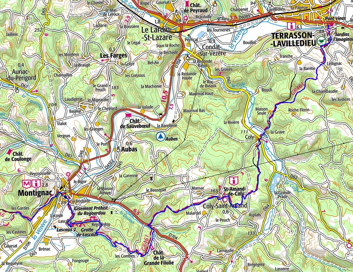 GR461 Hiking from Montignac to Terrasson-Lavilledieu (Dordogne) 1