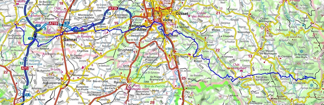 GR463 Hiking from Ebreuil to Le Sapey (Allier) 1
