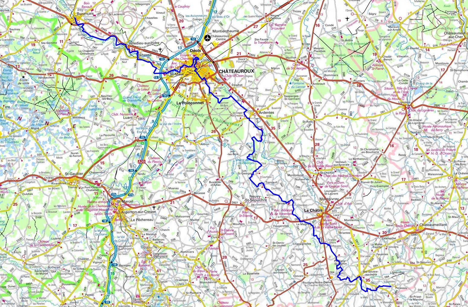 1 GR®46 Randonnée de Buzançais à Pérassay (Indre)