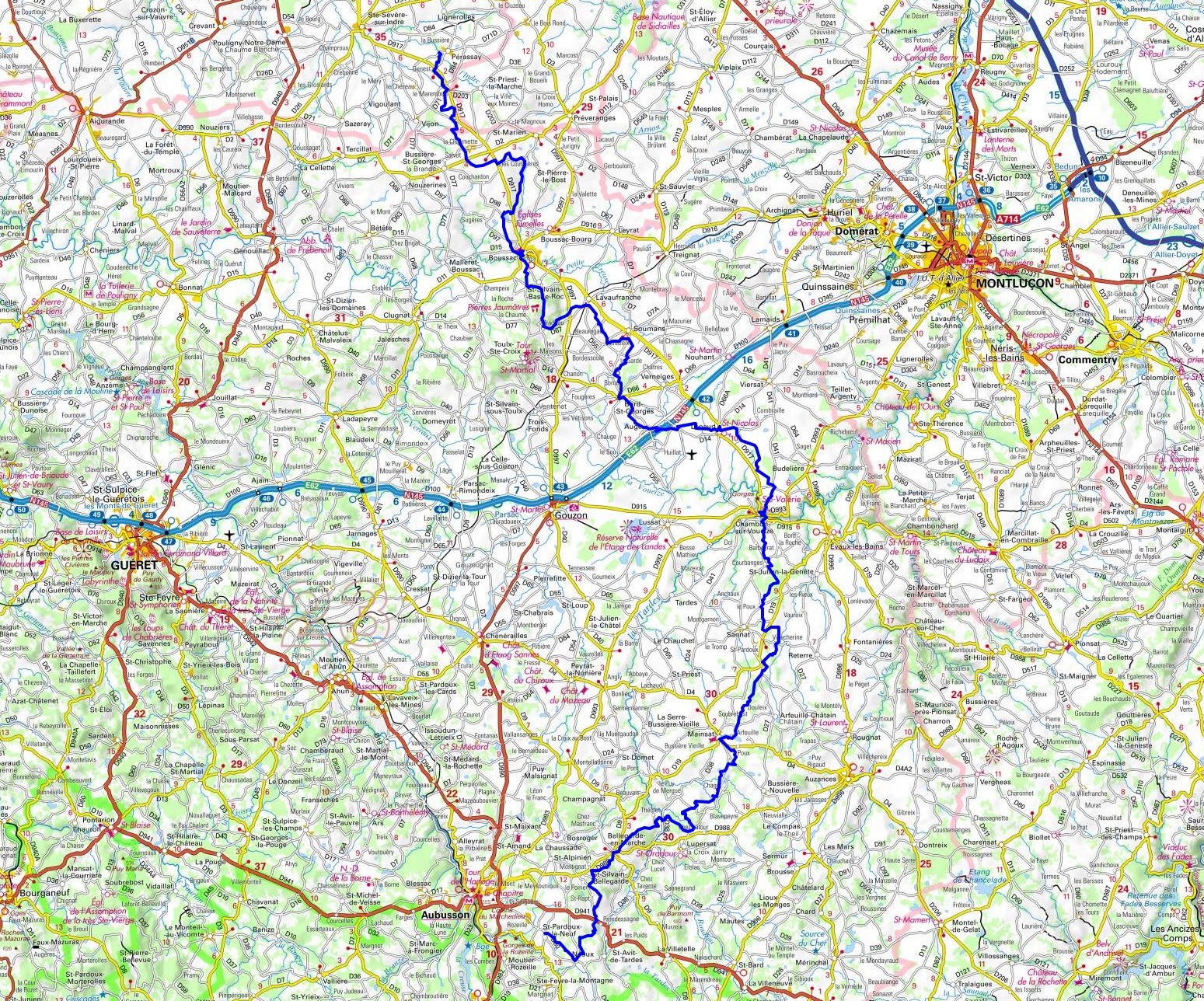 1 GR®46 Randonnée de Pérassay (Indre) à Saint-Pardoux-le-Neuf (Creuse)