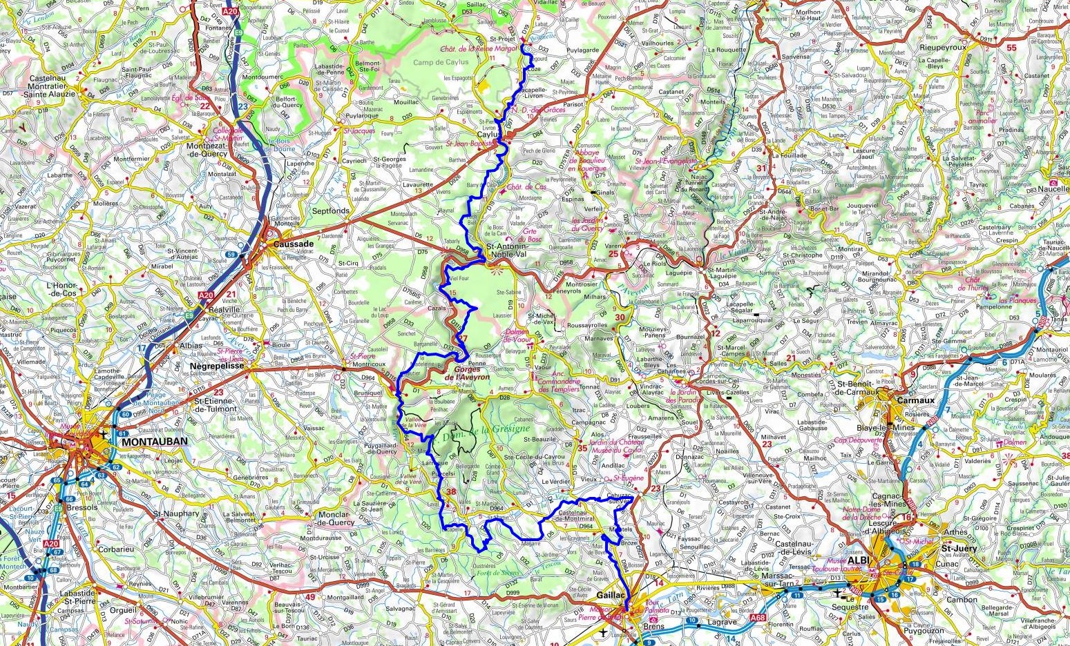 1 GR®46 Randonnée de Saint-Projet (Tarn-et-Garonne) à Gaillac (Tarn)