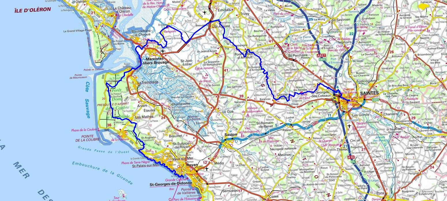 GR4 Randonnée de Royan à Saintes (Charente-Maritime) 1