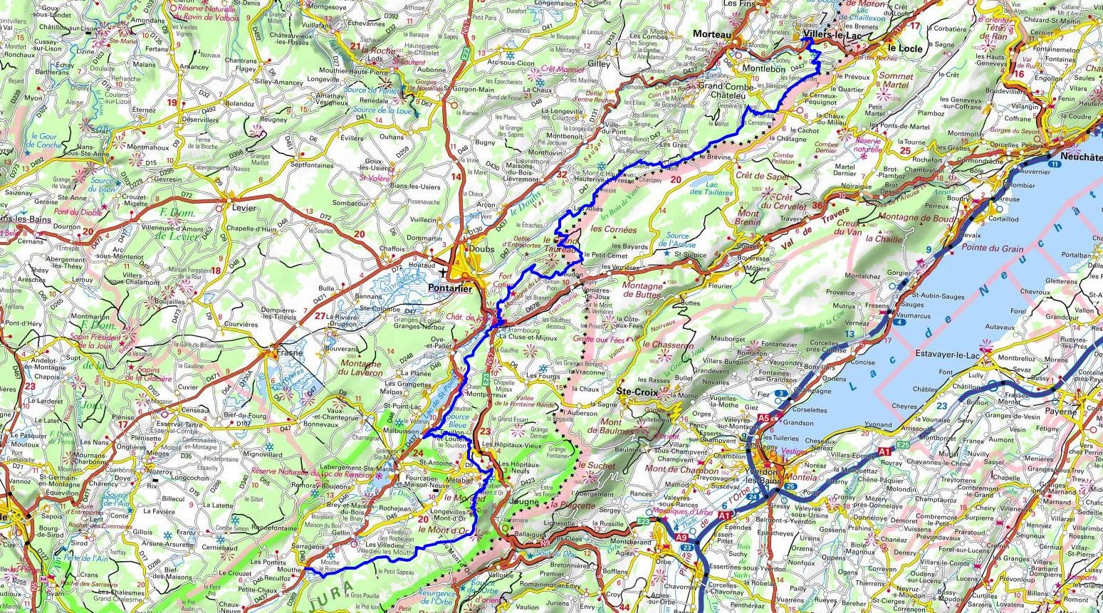 GR509 Hiking from Villers-le-Lac to Mouthe (Doubs) 1
