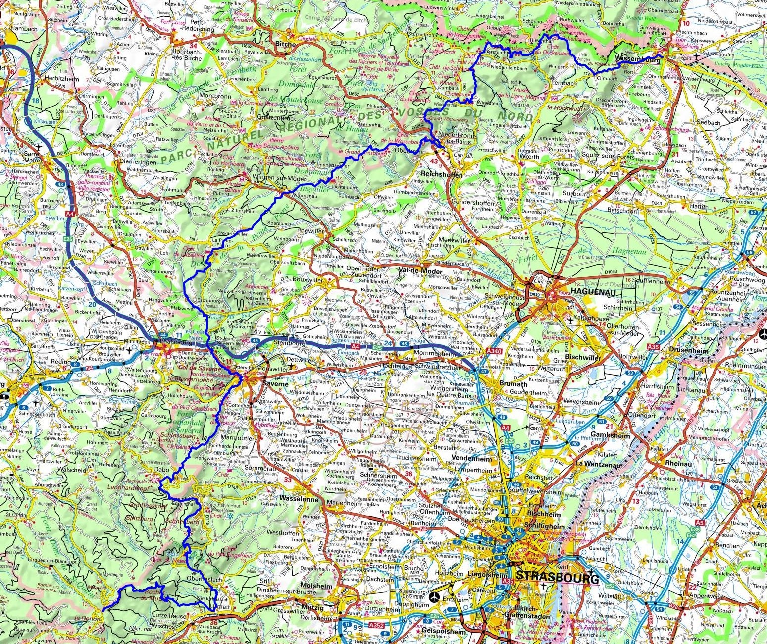 GR®53 Hiking from Wissembourg (Bas-Rhin) to Engin pass (Moselle) 1