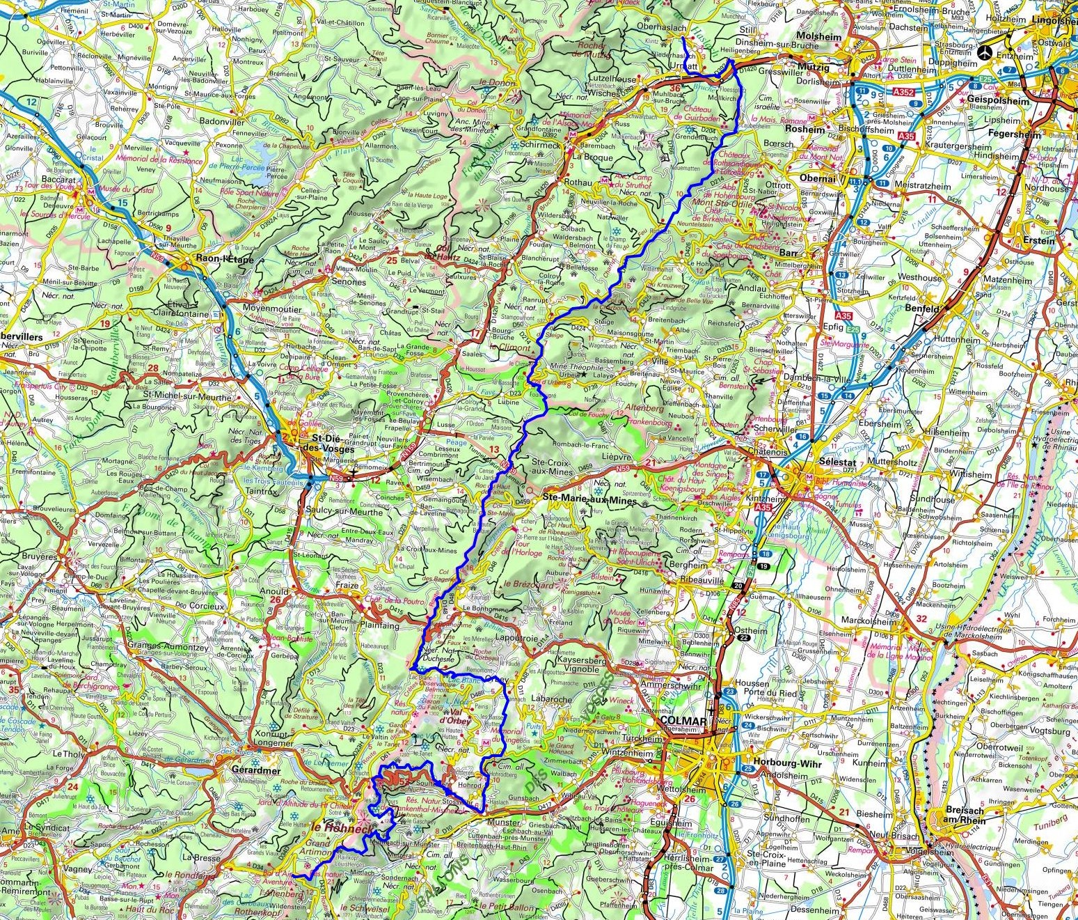 GR531 Hike from Oberhaslach (Bas-Rhin) to Bramont Pass (Haut-Rhin) 1