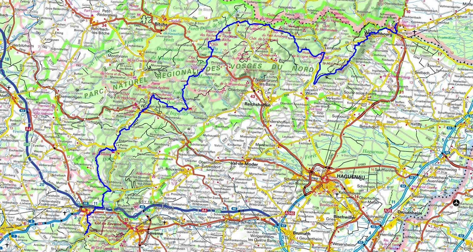 GR®532 De Wissembourg (Bas-Rhin) à Lutzelbourg (Moselle) 1