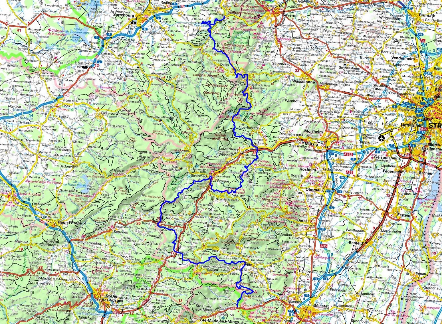 GR®532 From Lutzelbourg (Moselle) to Liepvre (Haut-Rhin) 1