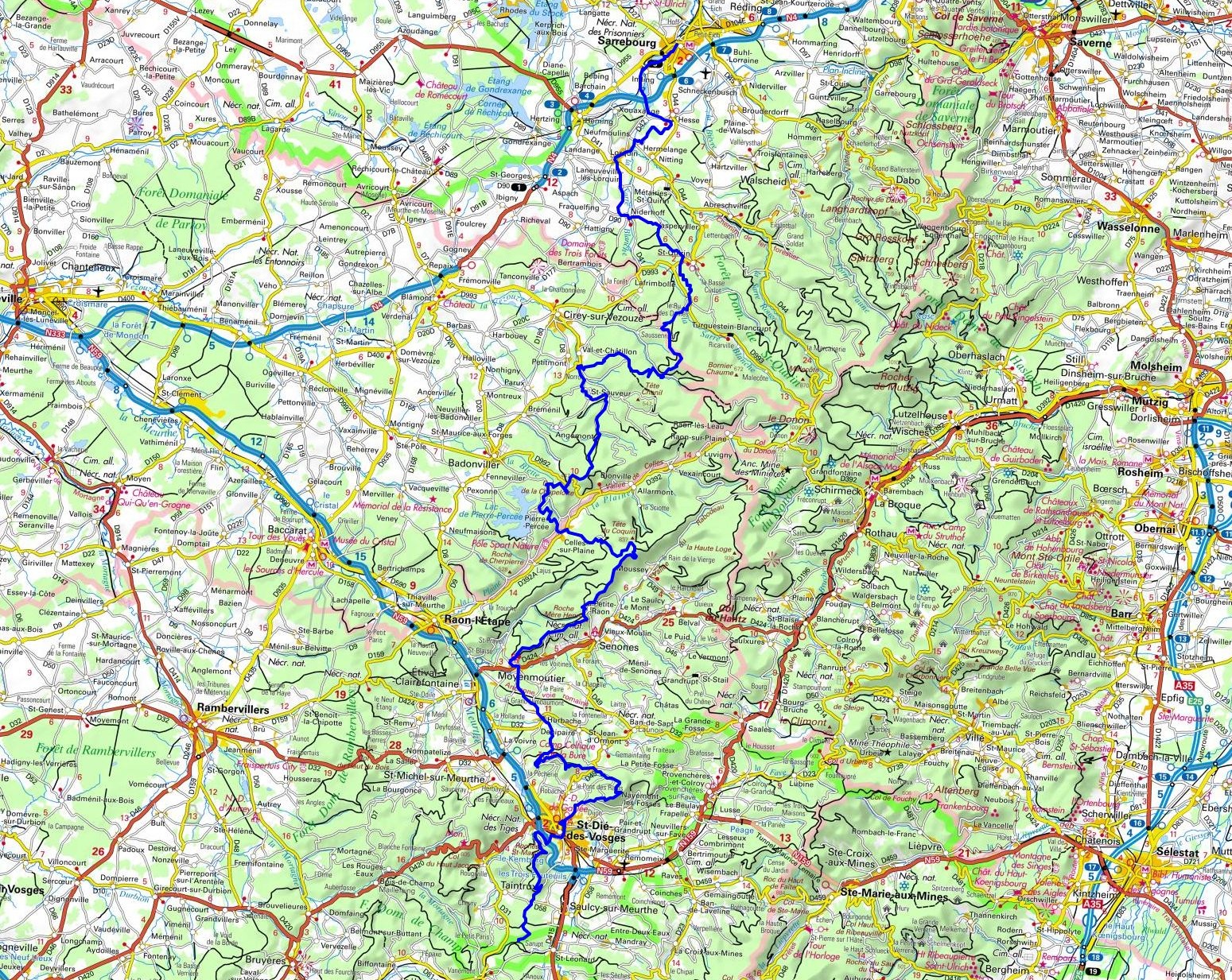 GR®533 From Sarrebourg (Moselle) to Pont de la Loge (Vosges) 1