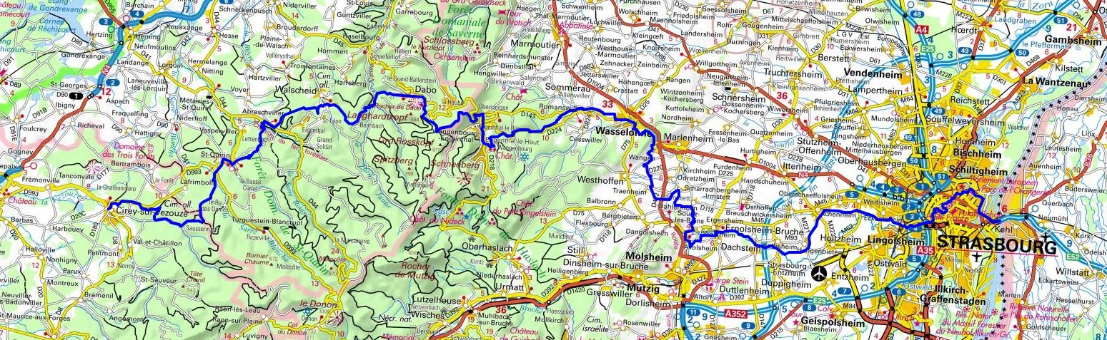 GR534 Hiking from Cirey-sur-Vezouze (Meurthe-et-Moselle) to Strasbourg (Bas-Rhin) 1