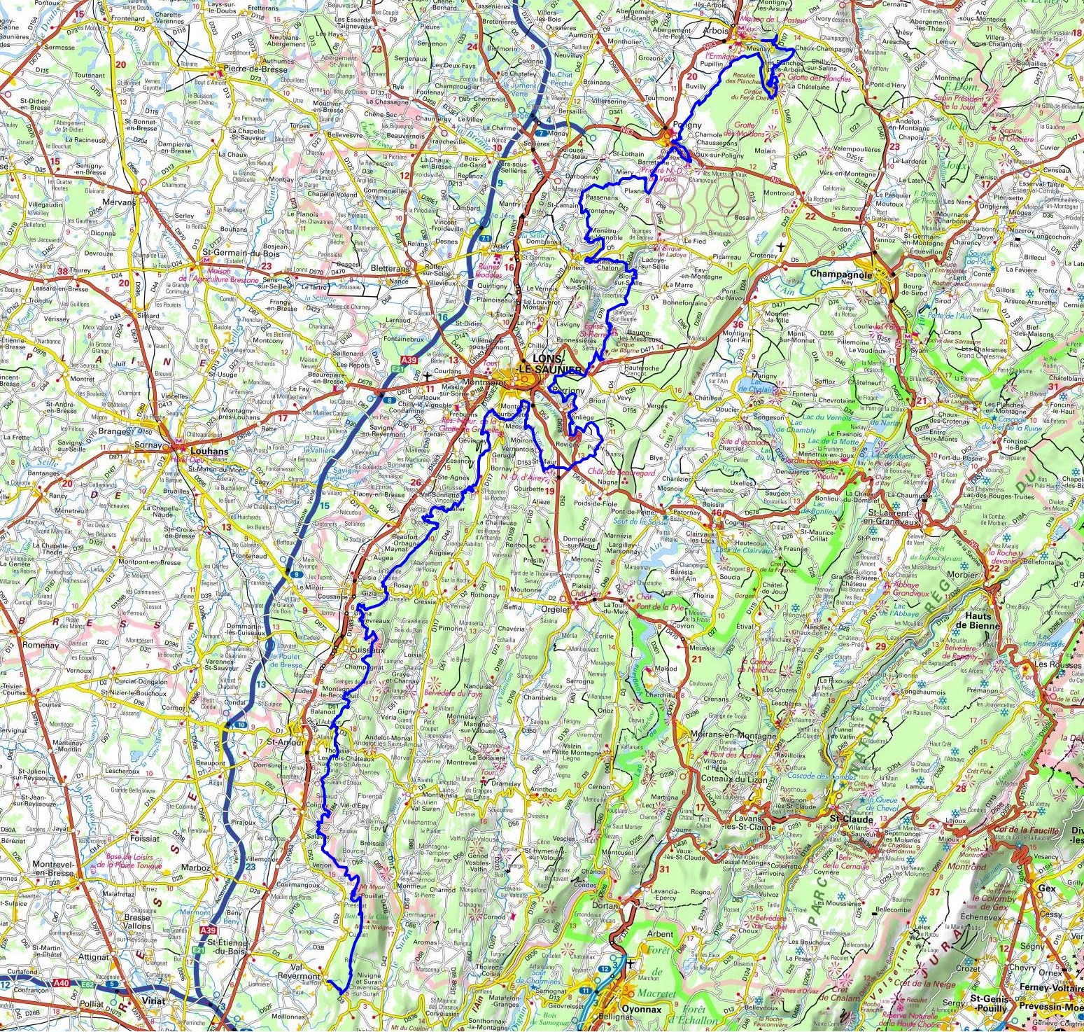 GR59 Hiking from Mesnay (Jura) to Val-Revermont (Ain) 1